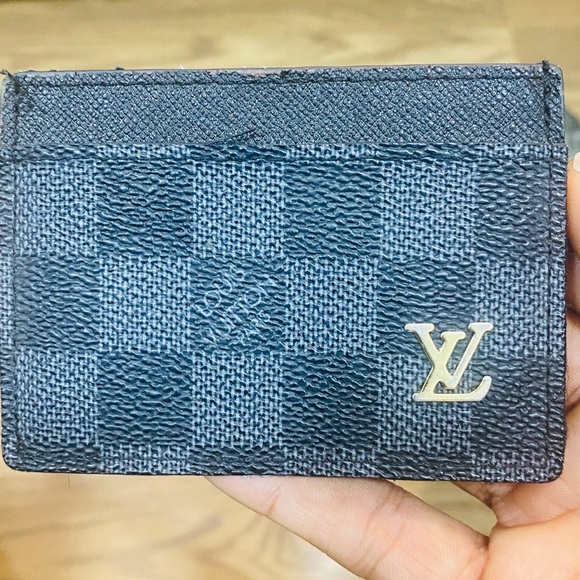 Damier canvas Louis Vuitton Card holder wallet - Picture 3 of 3